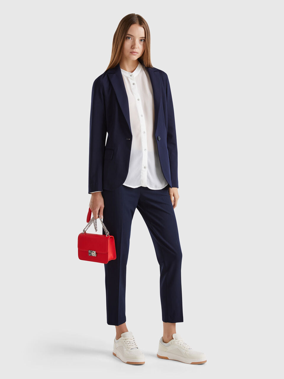 BLAZER IN STRETCH VISCOSE BLEND