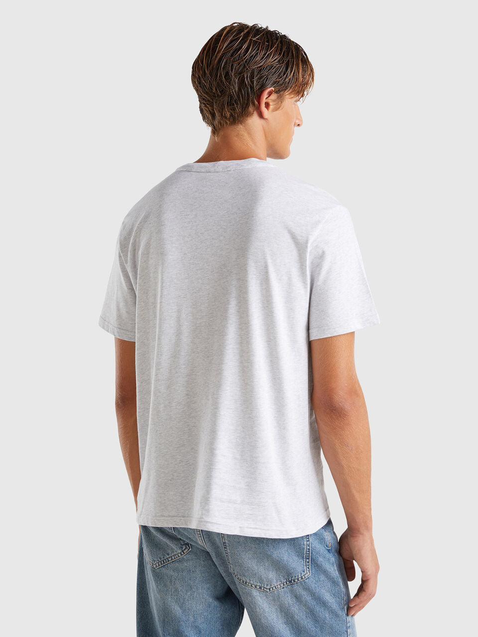 T-SHIRT IN ORGANIC COTTON WITH EMBROIDERED LOGO