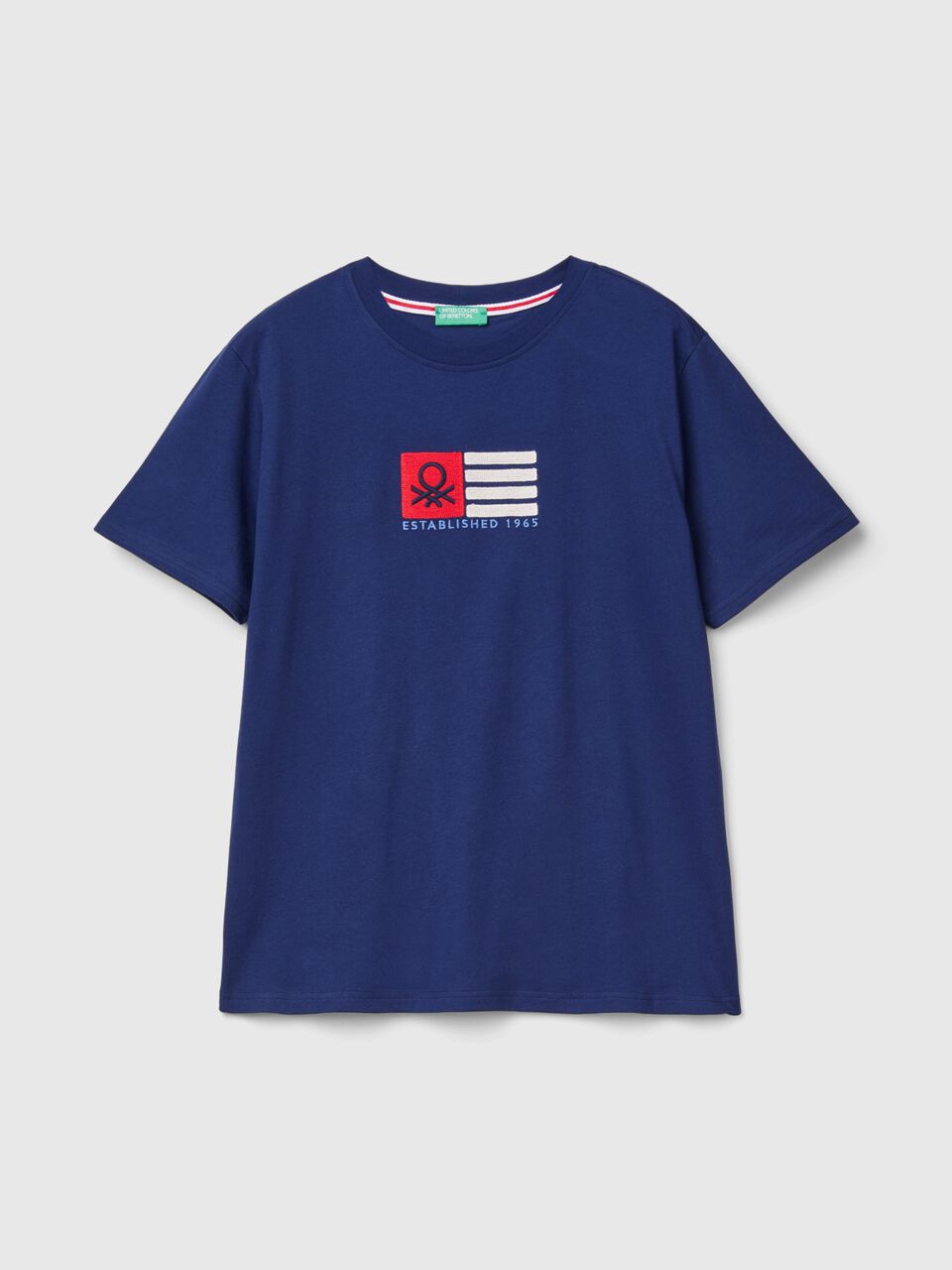 T-SHIRT IN ORGANIC COTTON WITH EMBROIDERED LOGO