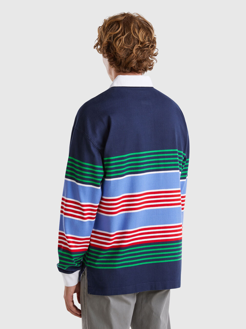 STRIPED RUGBY POLO