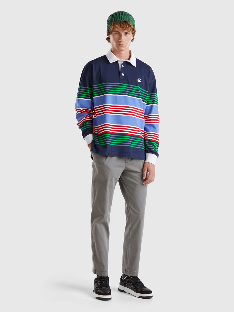 STRIPED RUGBY POLO
