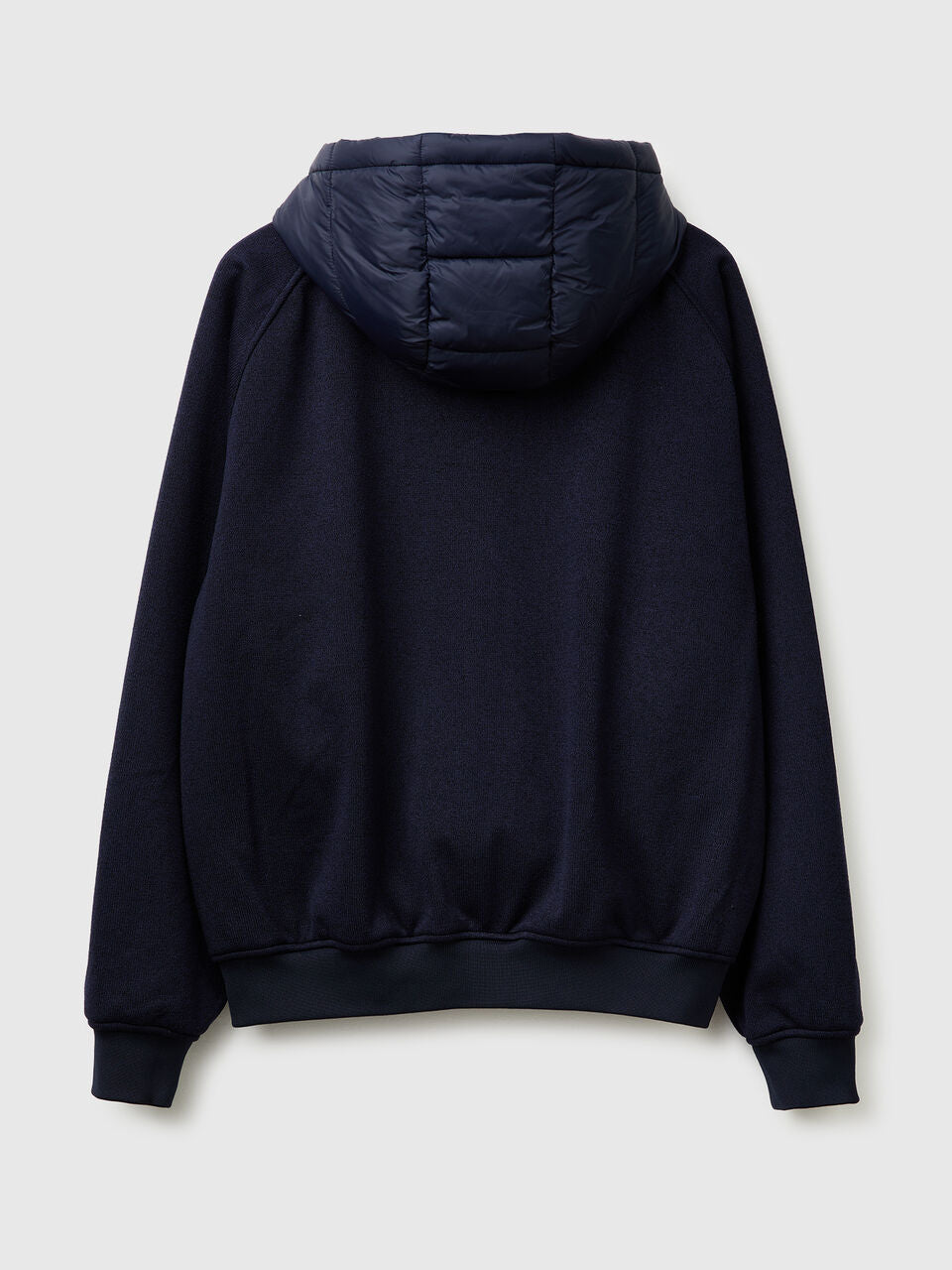 REGULAR FIT JACKET IN NYLON AND KNIT FABRIC