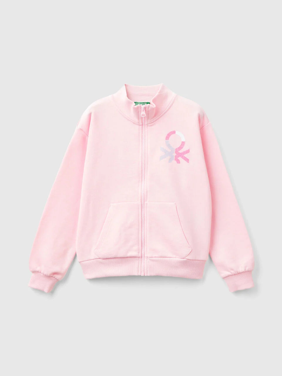 SWEATSHIRT WITH ZIP AND COLLAR