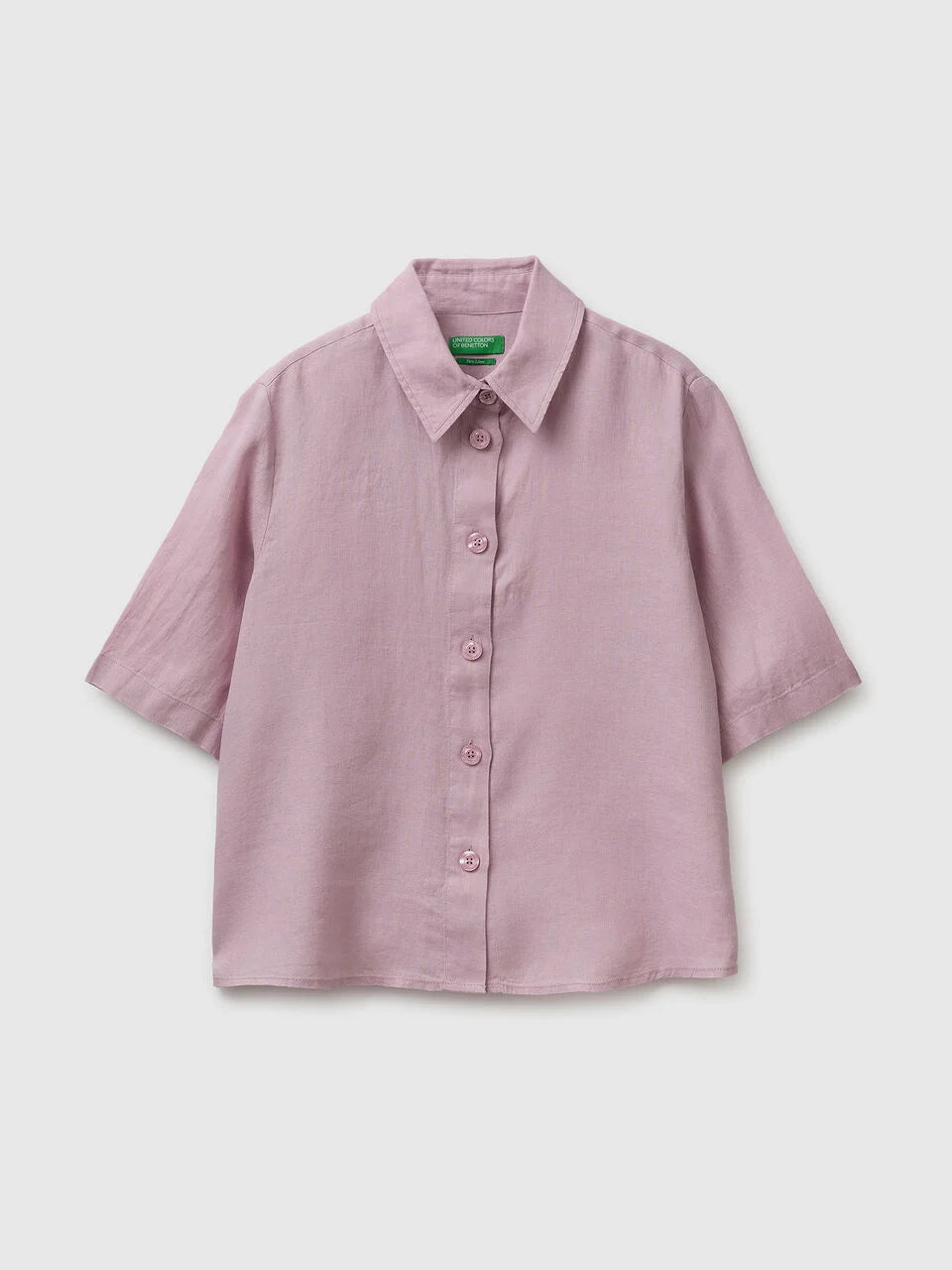 SHORT SHIRT IN PURE LINEN