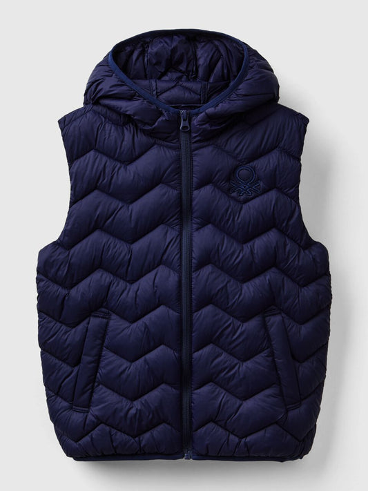 PADDED VEST WITH HOOD