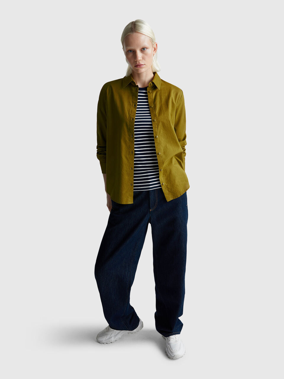 STRIPED T-SHIRT WITH ROUND NECK