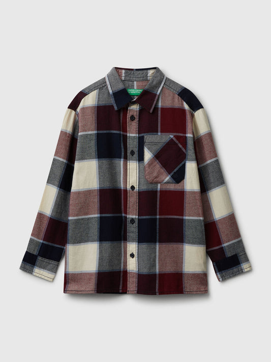CHECKERED SHIRT 100% COTTON