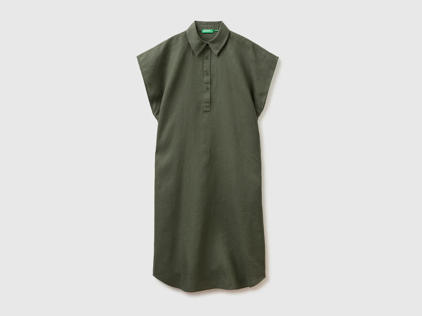 PURE LINEN MIDI DRESS