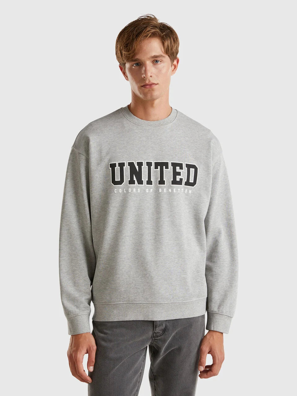 CREW NECK SWEATSHIRT WITH LOGO PRINT