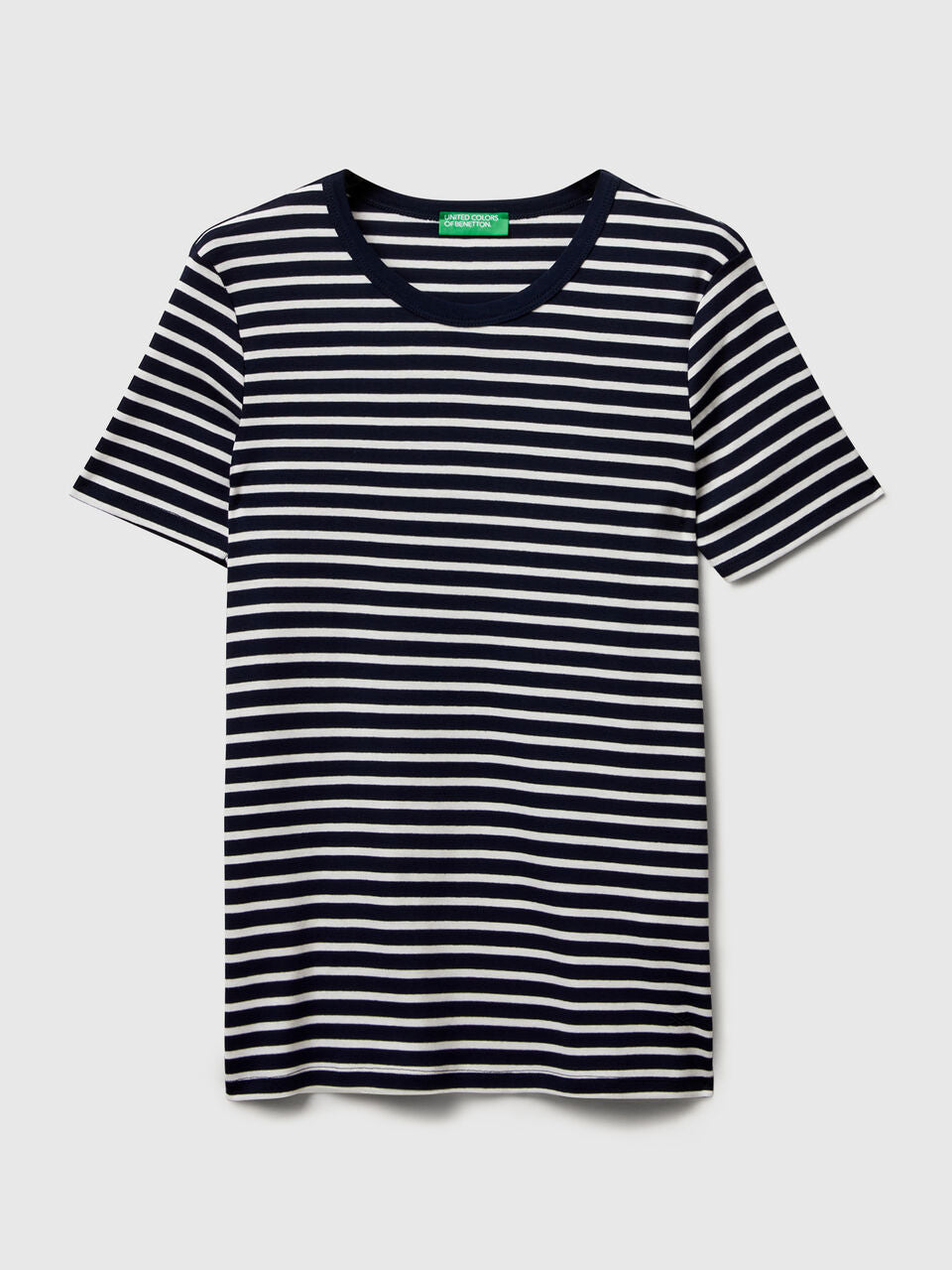 STRIPED T-SHIRT WITH ROUND NECK