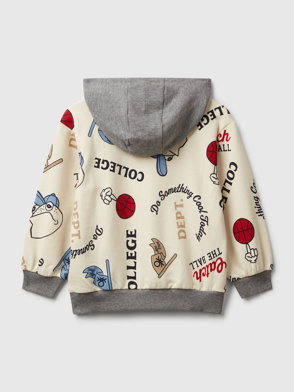 PRINTED COTTON BLEND SWEATSHIRT