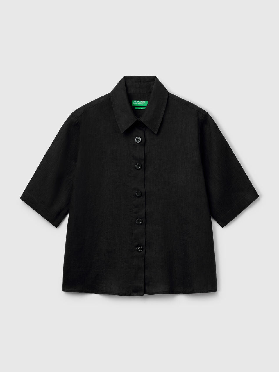 SHORT SHIRT IN PURE LINEN