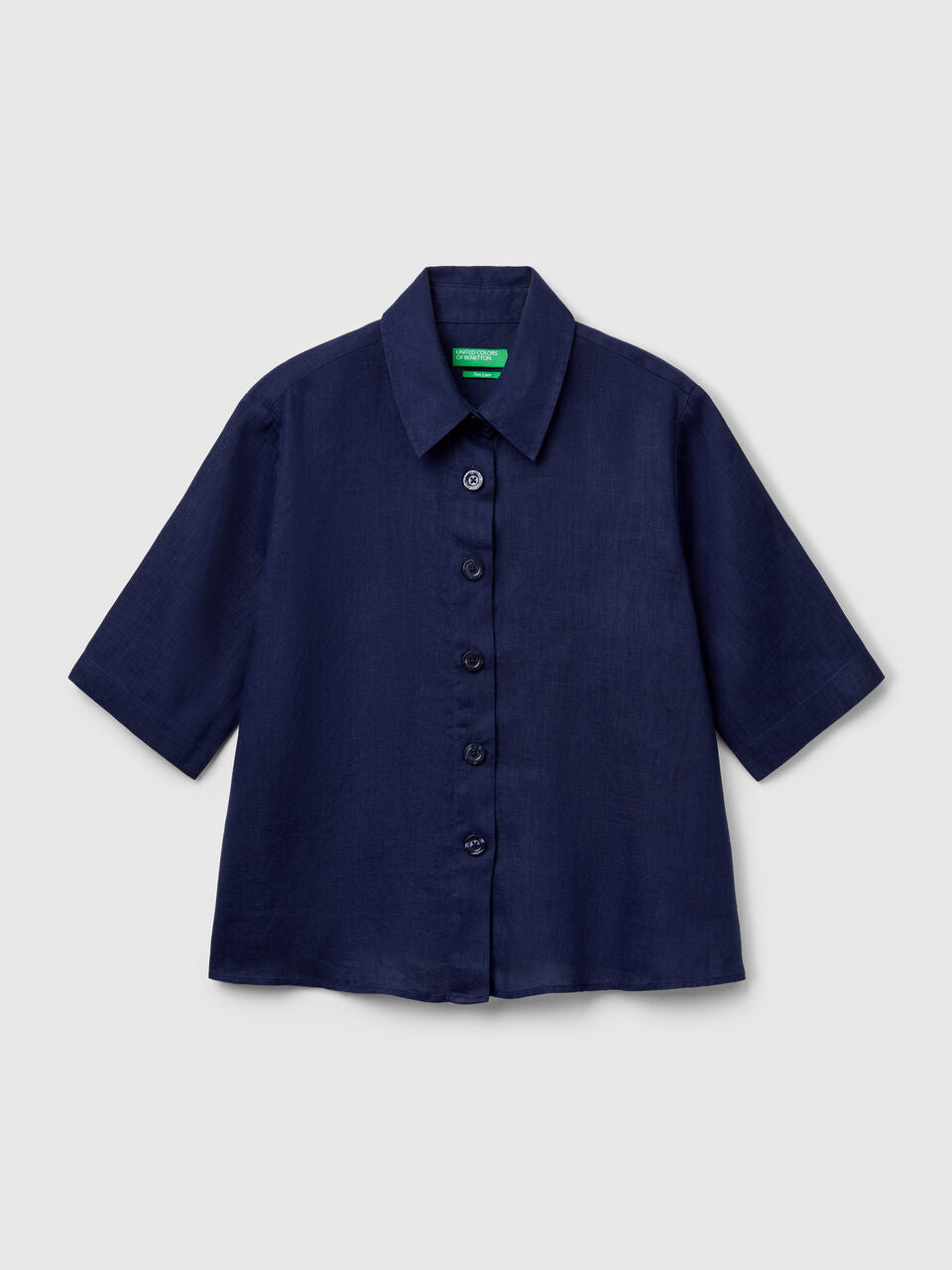 SHORT SHIRT IN PURE LINEN