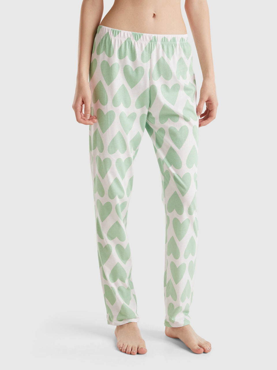 TROUSERS WITH HEART PRINT