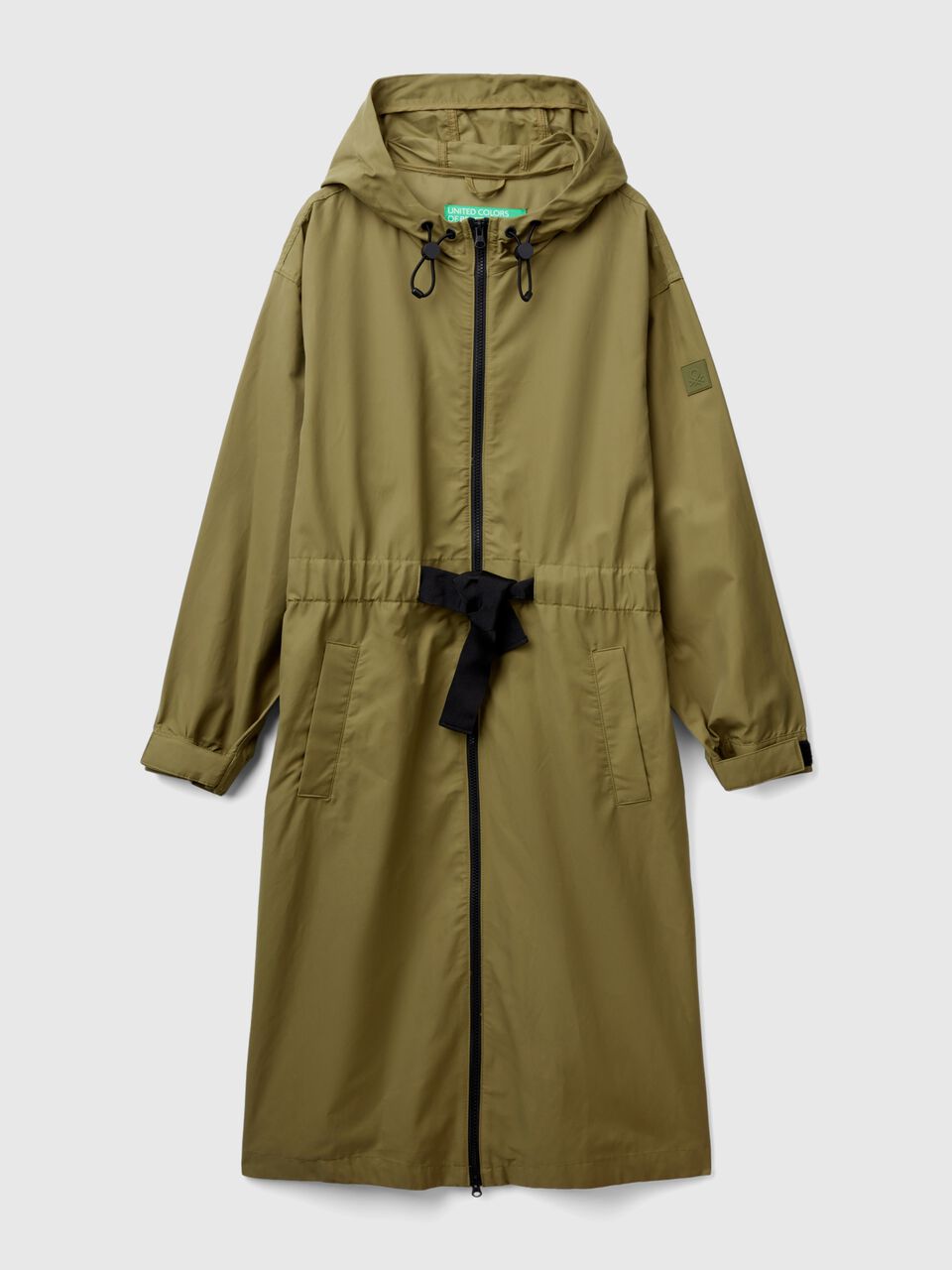 PARKA IN COTTON AND NYLON "RAIN DEFENDER" BLEND