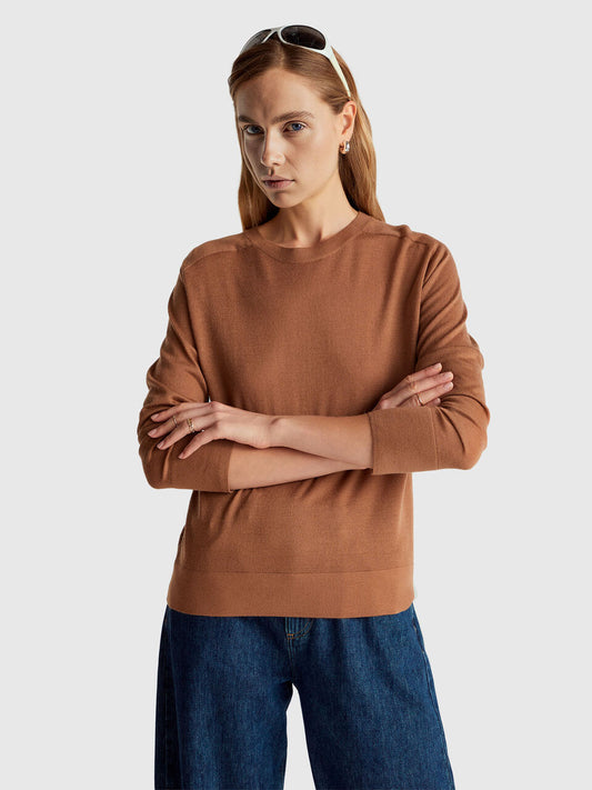 PURE MERINO WOOL SWEATER