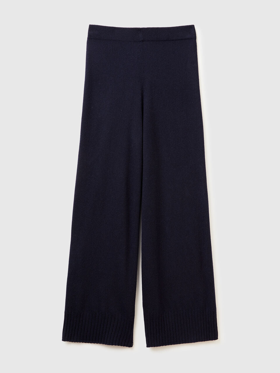 BEIGE WIDE PANTS IN WOOL AND CASHMERE BLEND