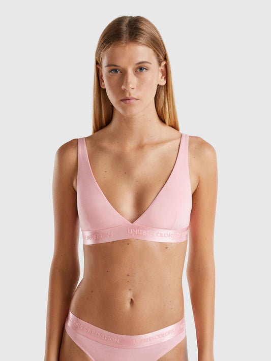 TRIANGLE BRA IN STRETCH ORGANIC COTTON