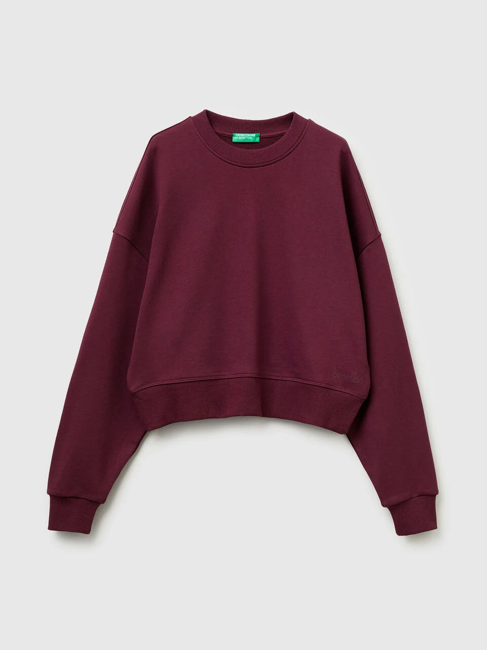 100% COTTON SWEATSHIRT WITH LOGO PRINT