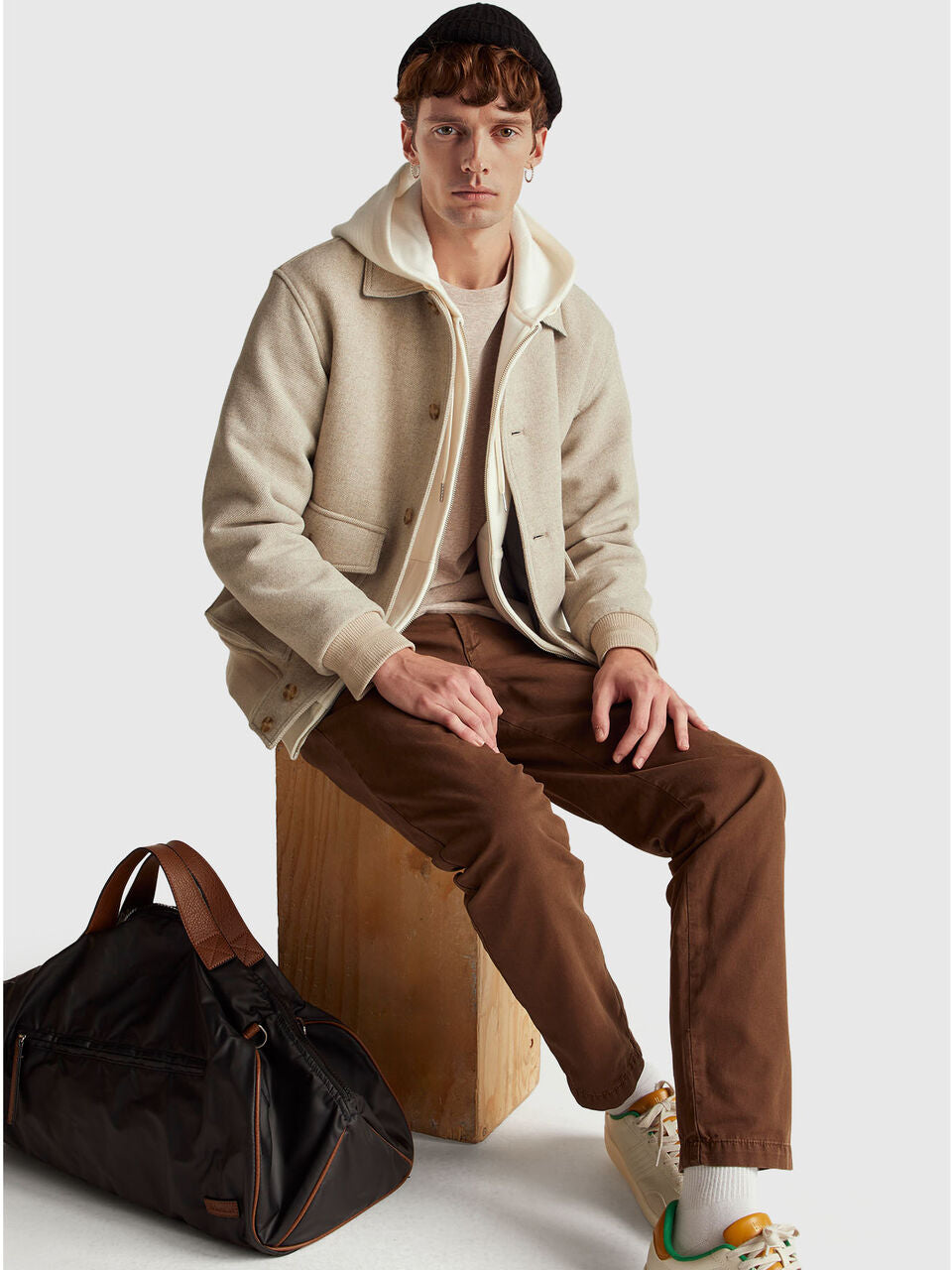 BOMBER JACKET IN WOOL BLEND