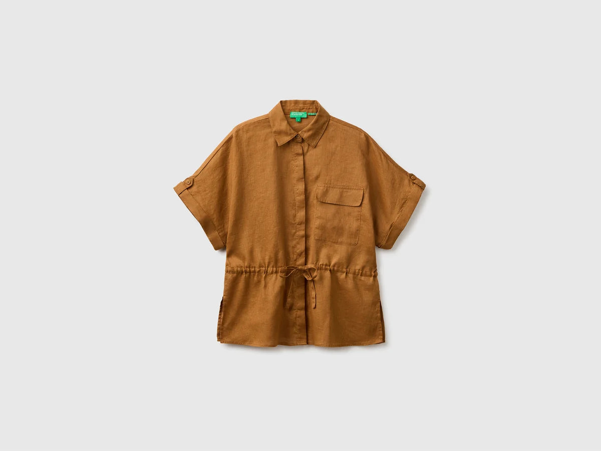 SAHARAN SHIRT IN PURE LINEN