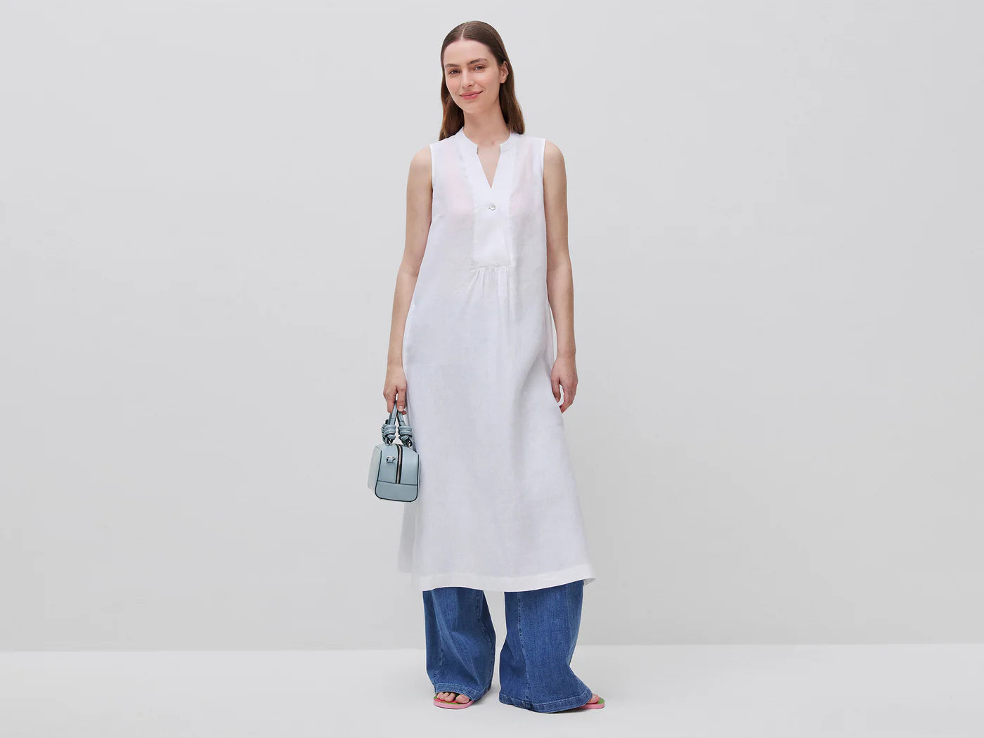 LONG DRESS 100% LINEN