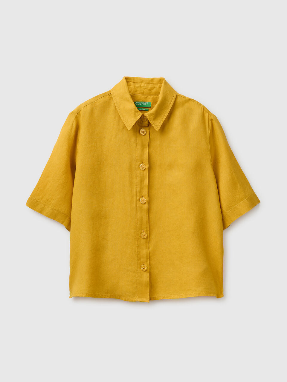 SHORT SHIRT IN PURE LINEN