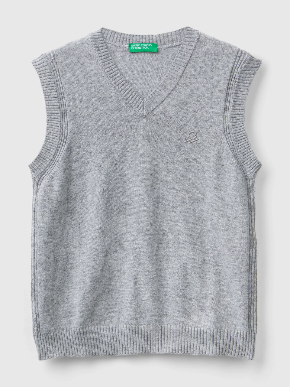 VEST IN CASHMERE AND WOOL BLEND