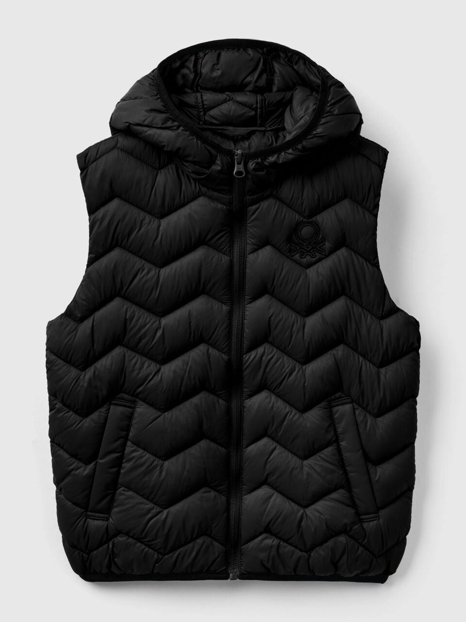 PADDED VEST WITH HOOD