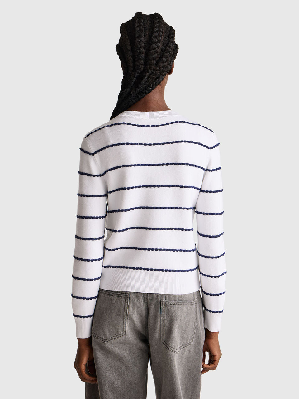 JACQUARD SWEATER IN VISCOSE BLEND