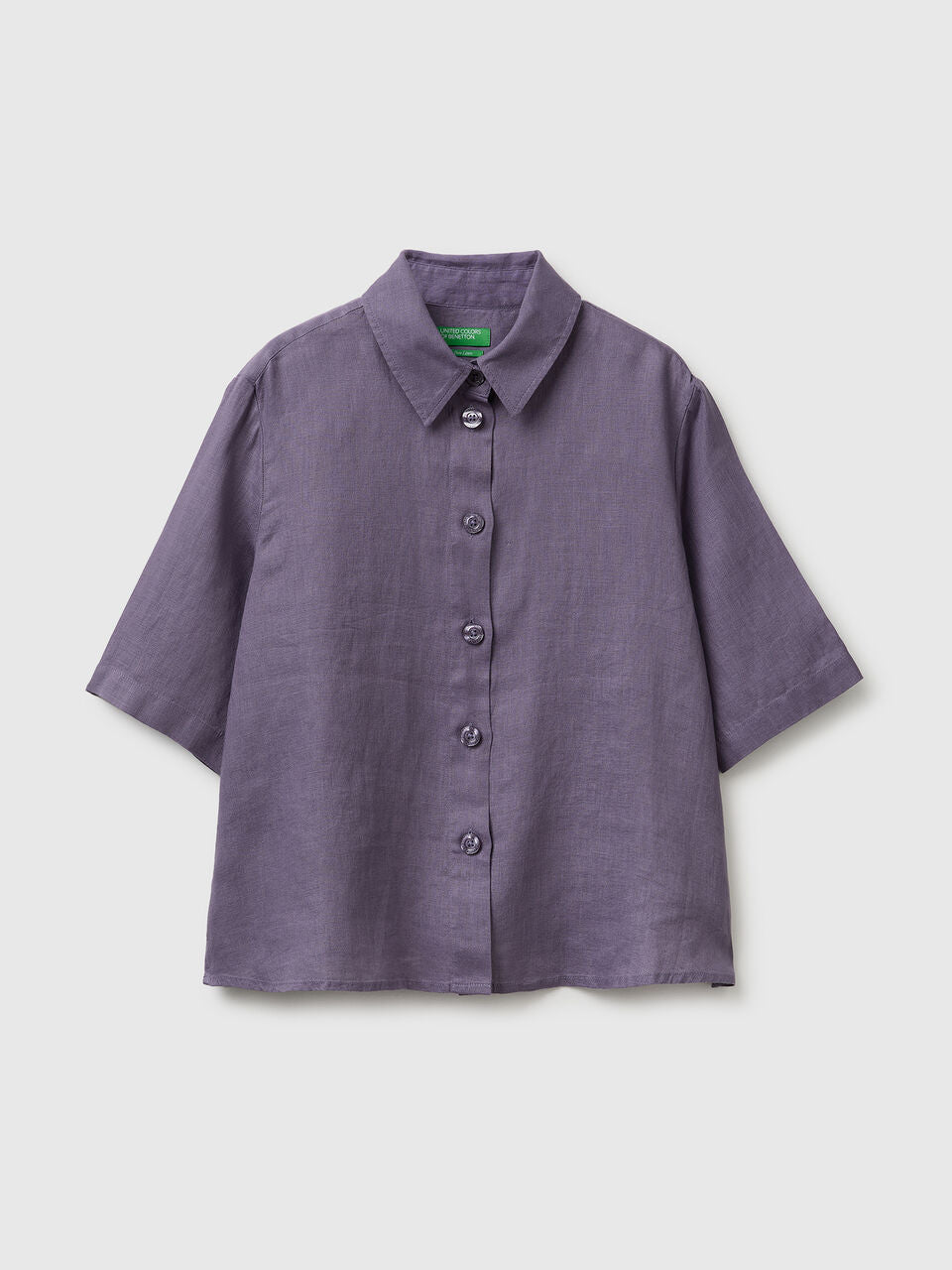 SHORT SHIRT IN PURE LINEN