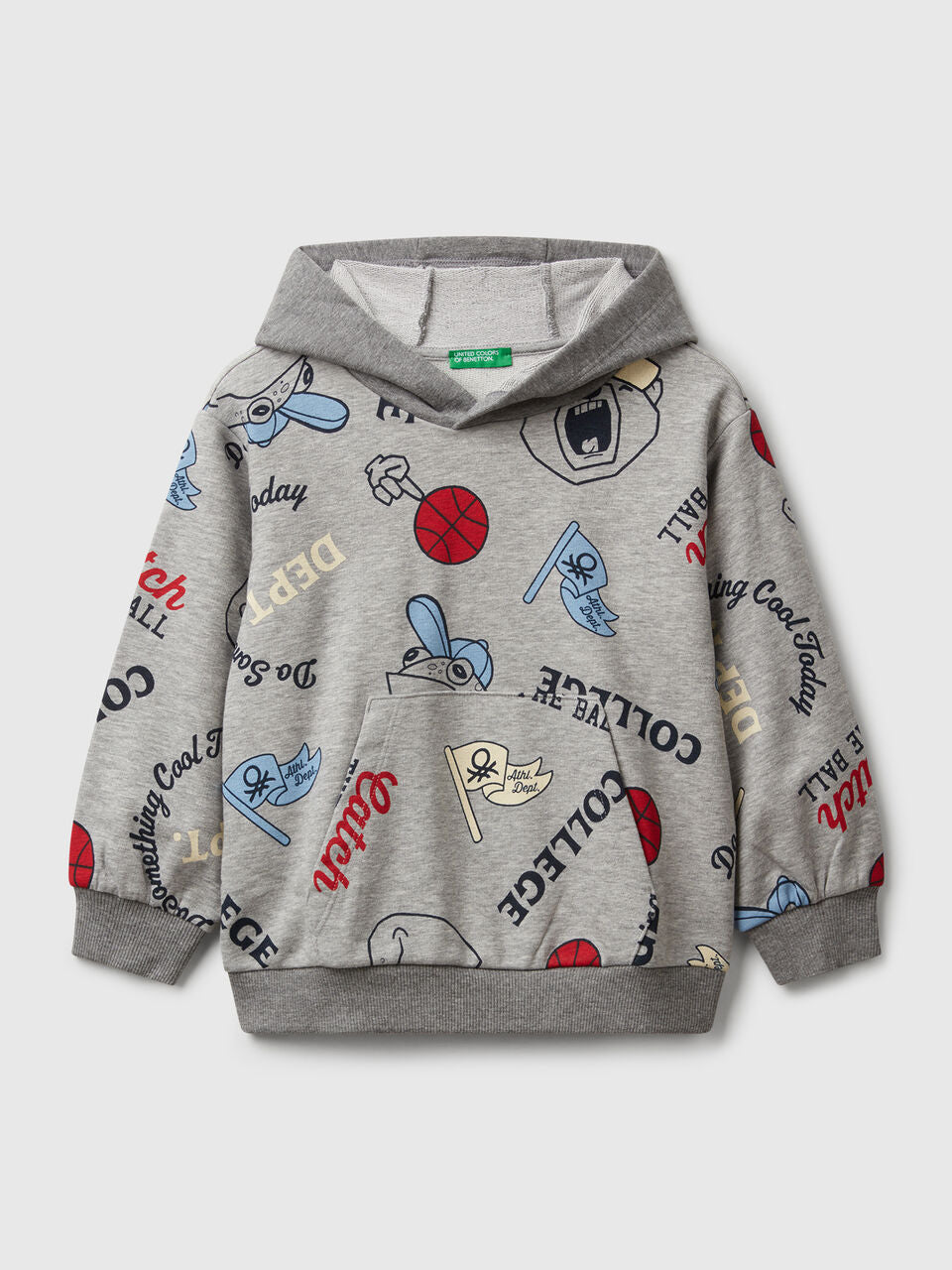 PRINTED COTTON BLEND SWEATSHIRT