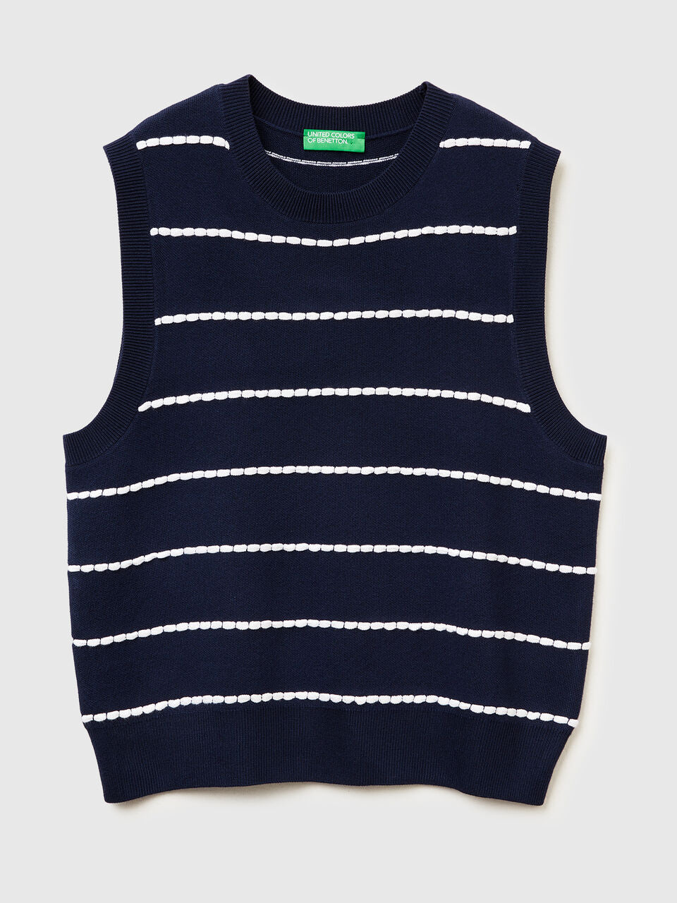 JACQUARD VEST IN VISCOSE MIXTURE