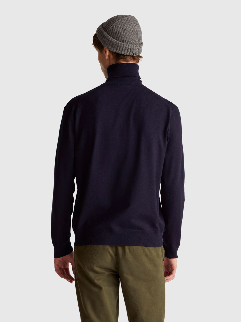 ROLLED COLLAR IN VISCOSE MIXTURE