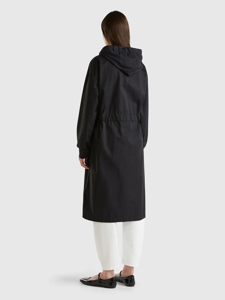 PARKA IN COTTON AND NYLON "RAIN DEFENDER" BLEND