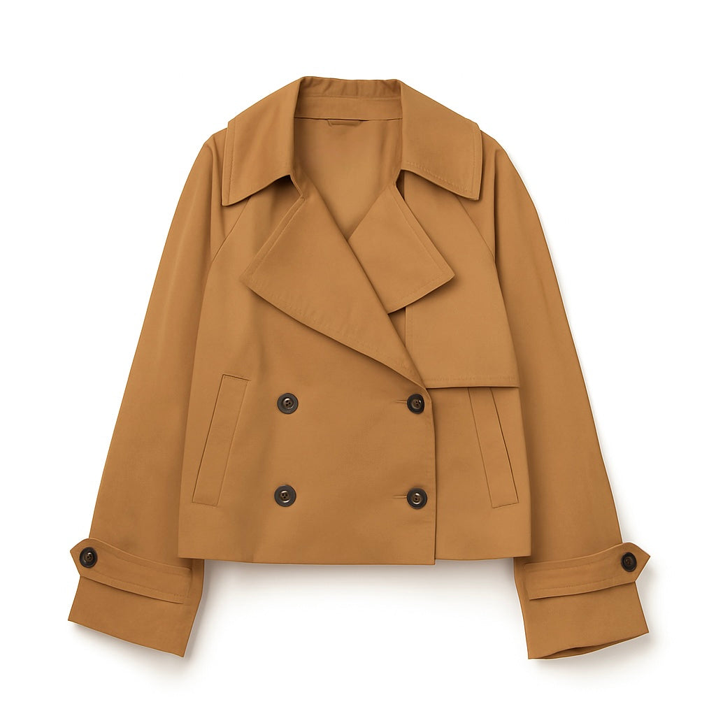 Cropped Trench Coat