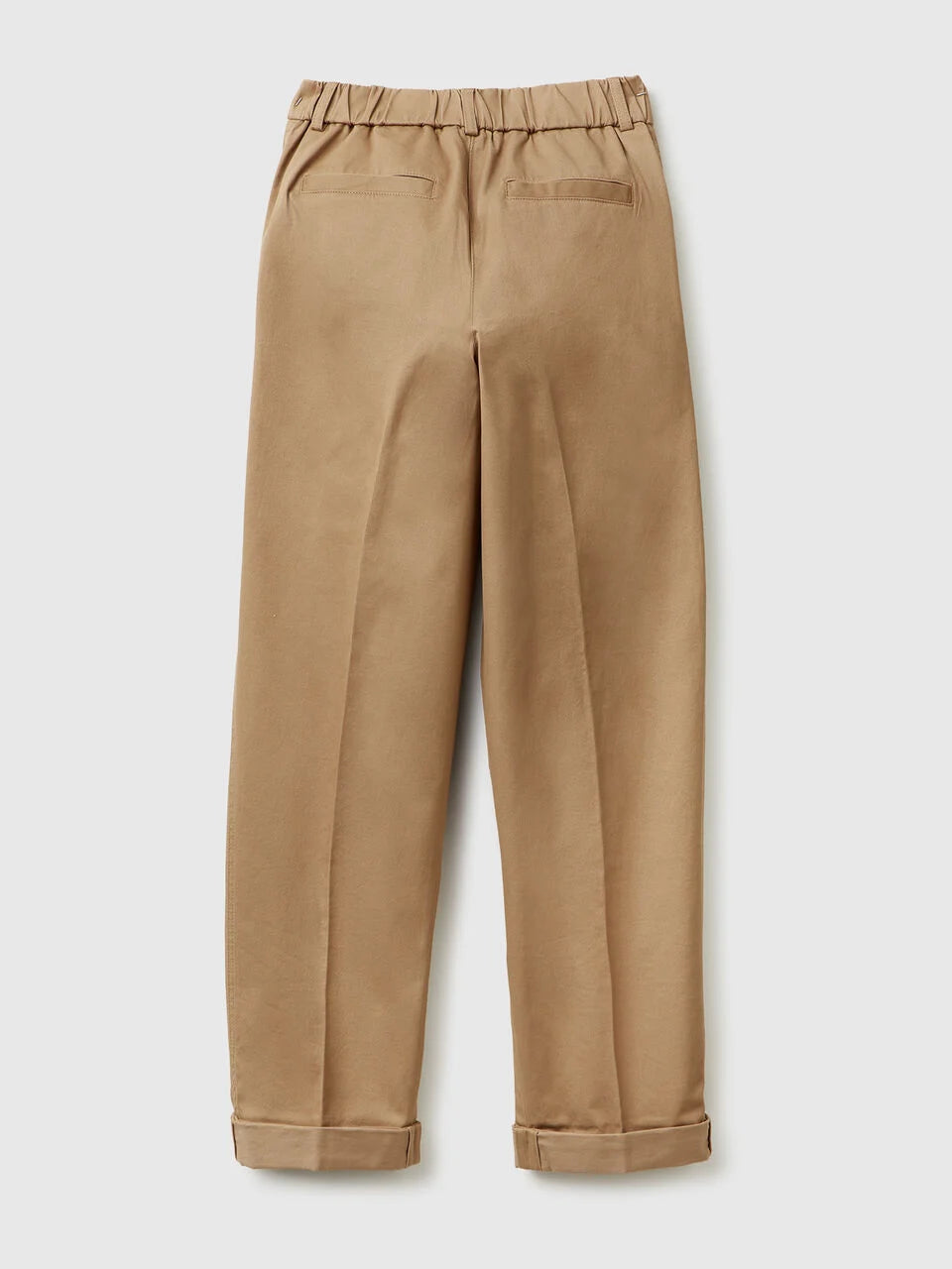 STRETCH COTTON LAPEL TROUSERS