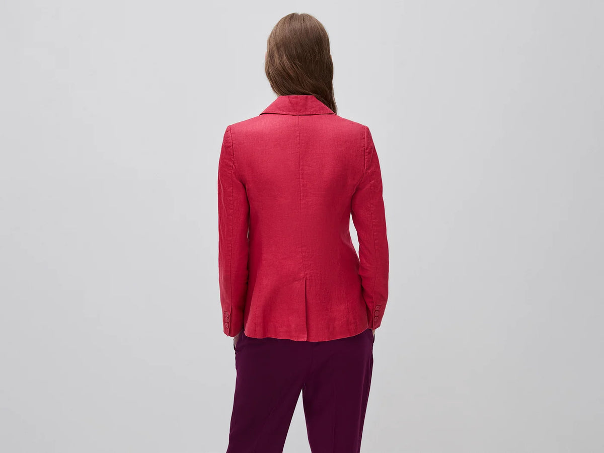 SINGLE-BREASTED BLAZER IN PURE LINEN