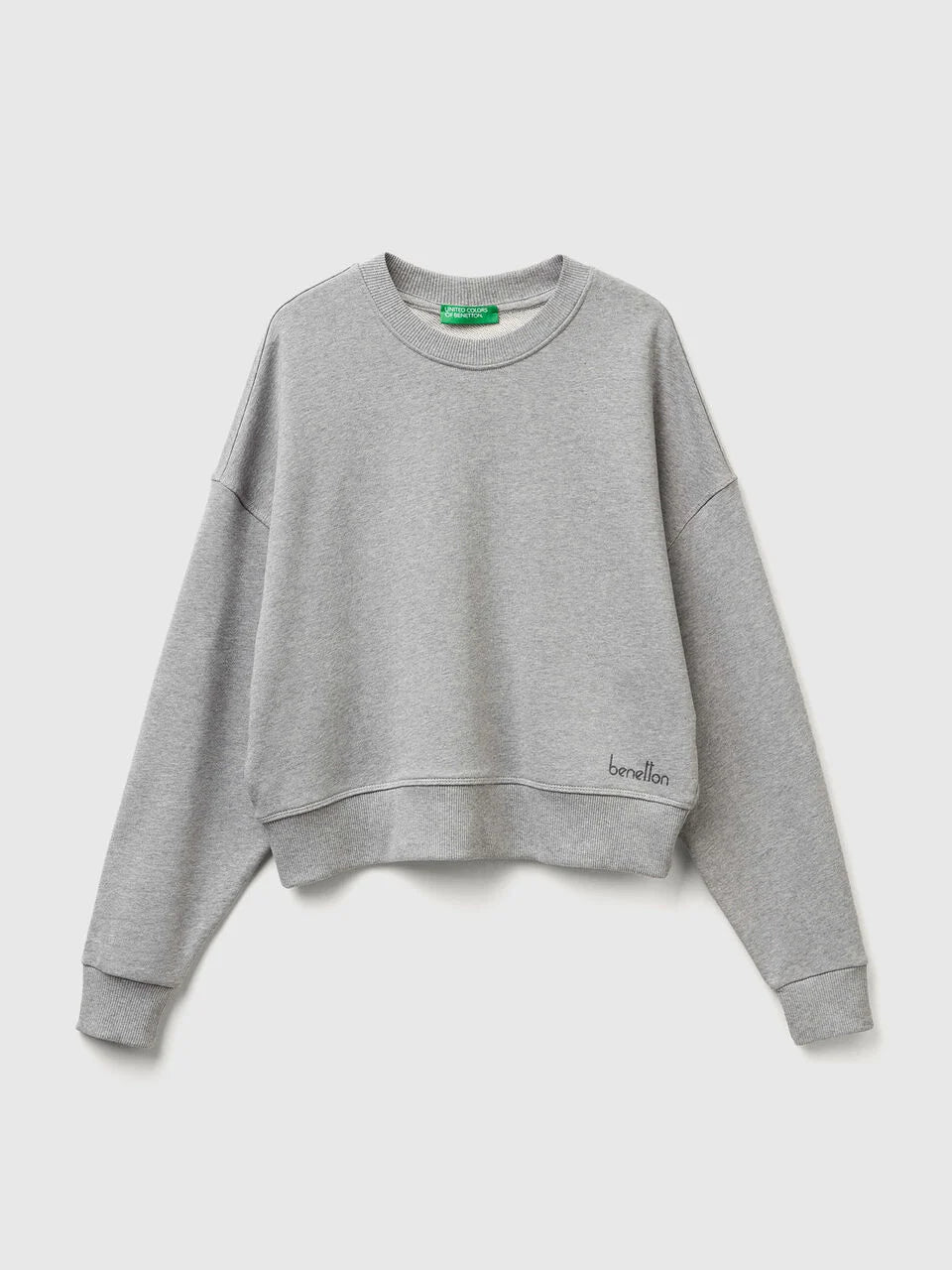 100% COTTON SWEATSHIRT WITH LOGO PRINT