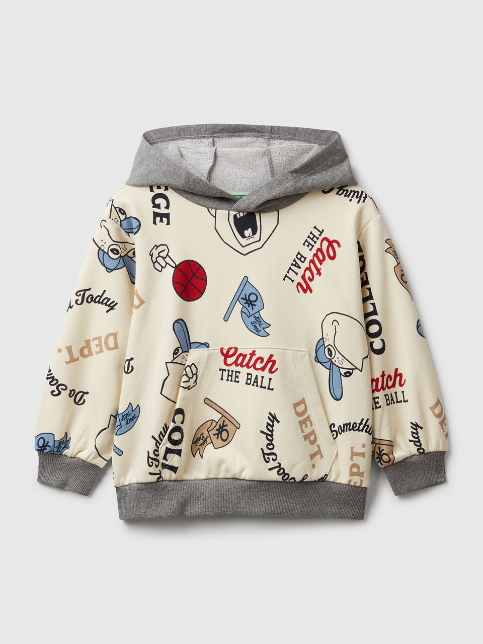 PRINTED COTTON BLEND SWEATSHIRT