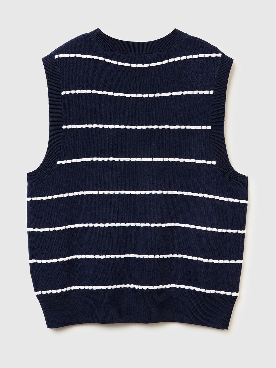 JACQUARD VEST IN VISCOSE MIXTURE