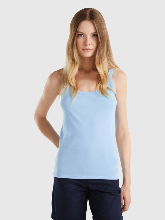 TANK TOP IN PURE COTTON