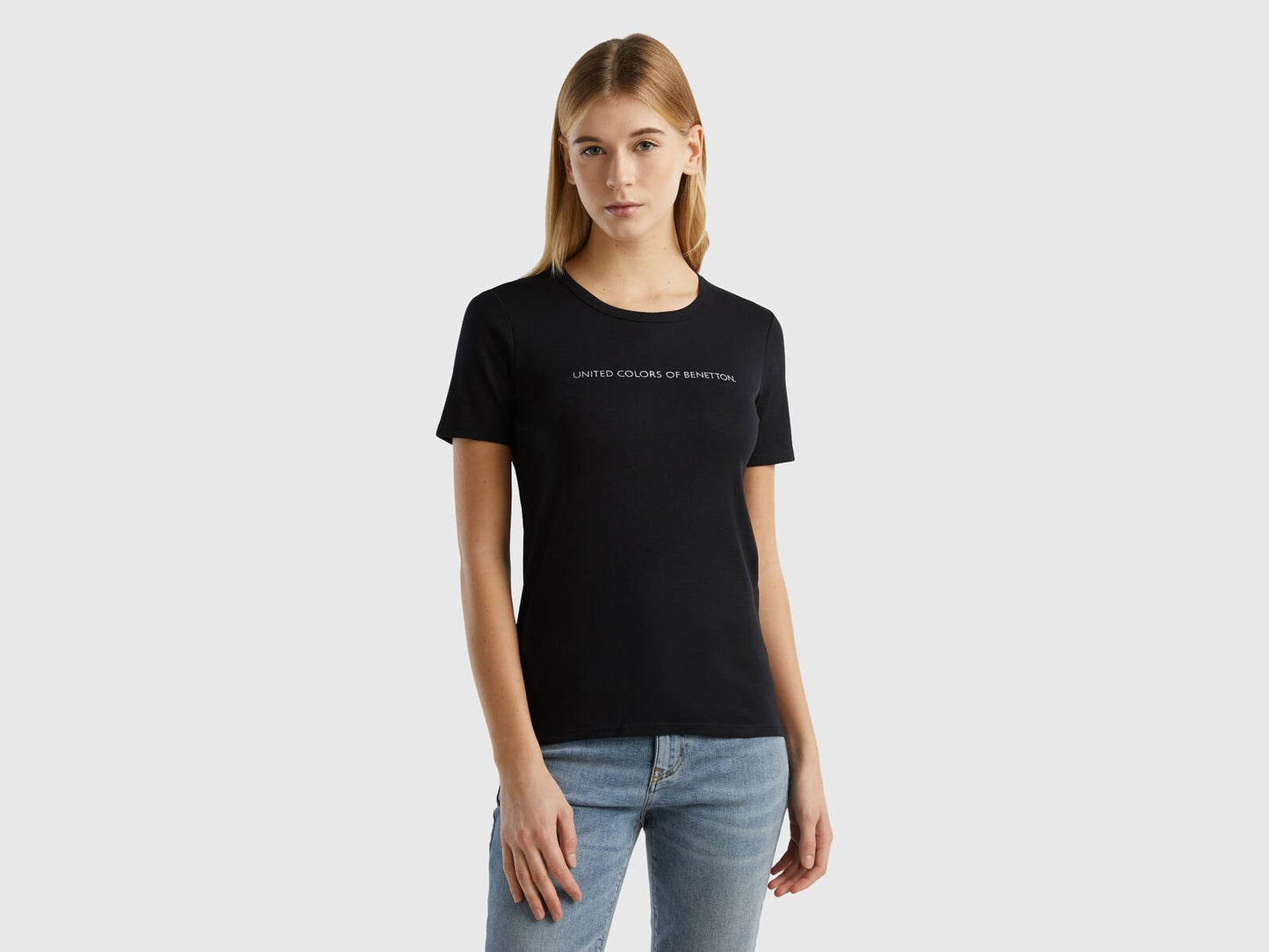 T-SHIRT IN 100% COTTON WITH GLITTER PRINT LOGO