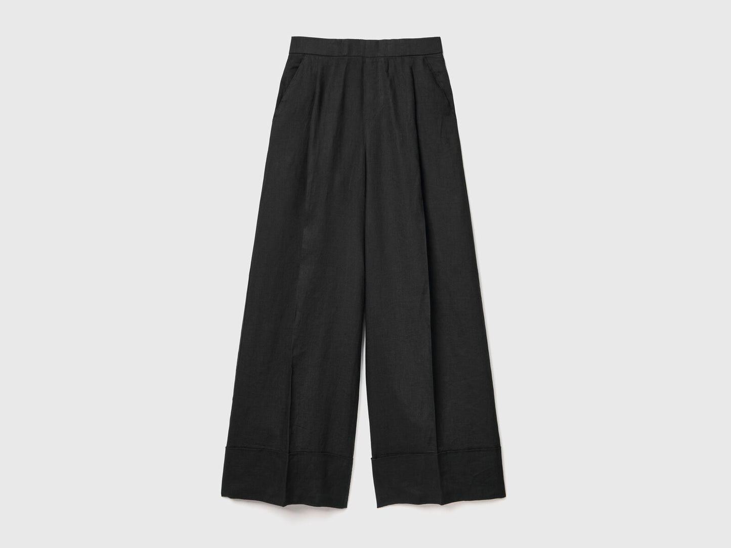 PALAZZO TROUSERS IN 100% LINEN