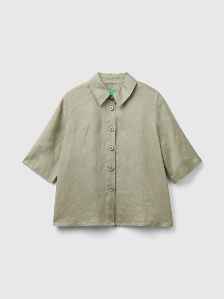 Linen Button-Shirt Long sleeve