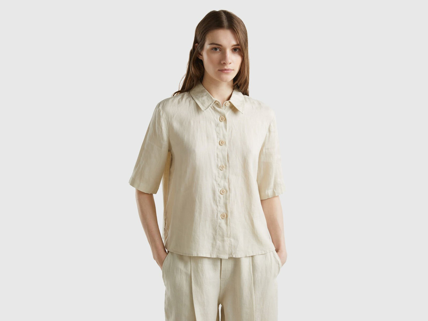 Linen Button-Shirt Long sleeve