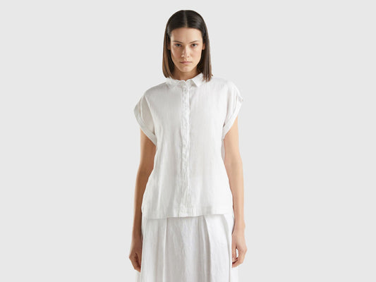 BOXY FIT SHIRT IN PURE LINEN