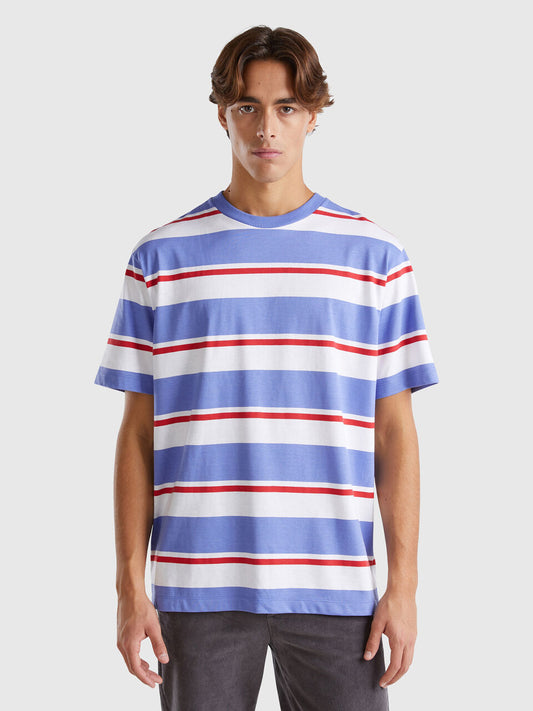 RELAXED FIT STRIPED T-SHIRT