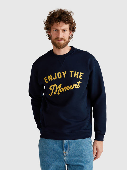 100% COTTON SWEATSHIRT WITH EMBROIDERY