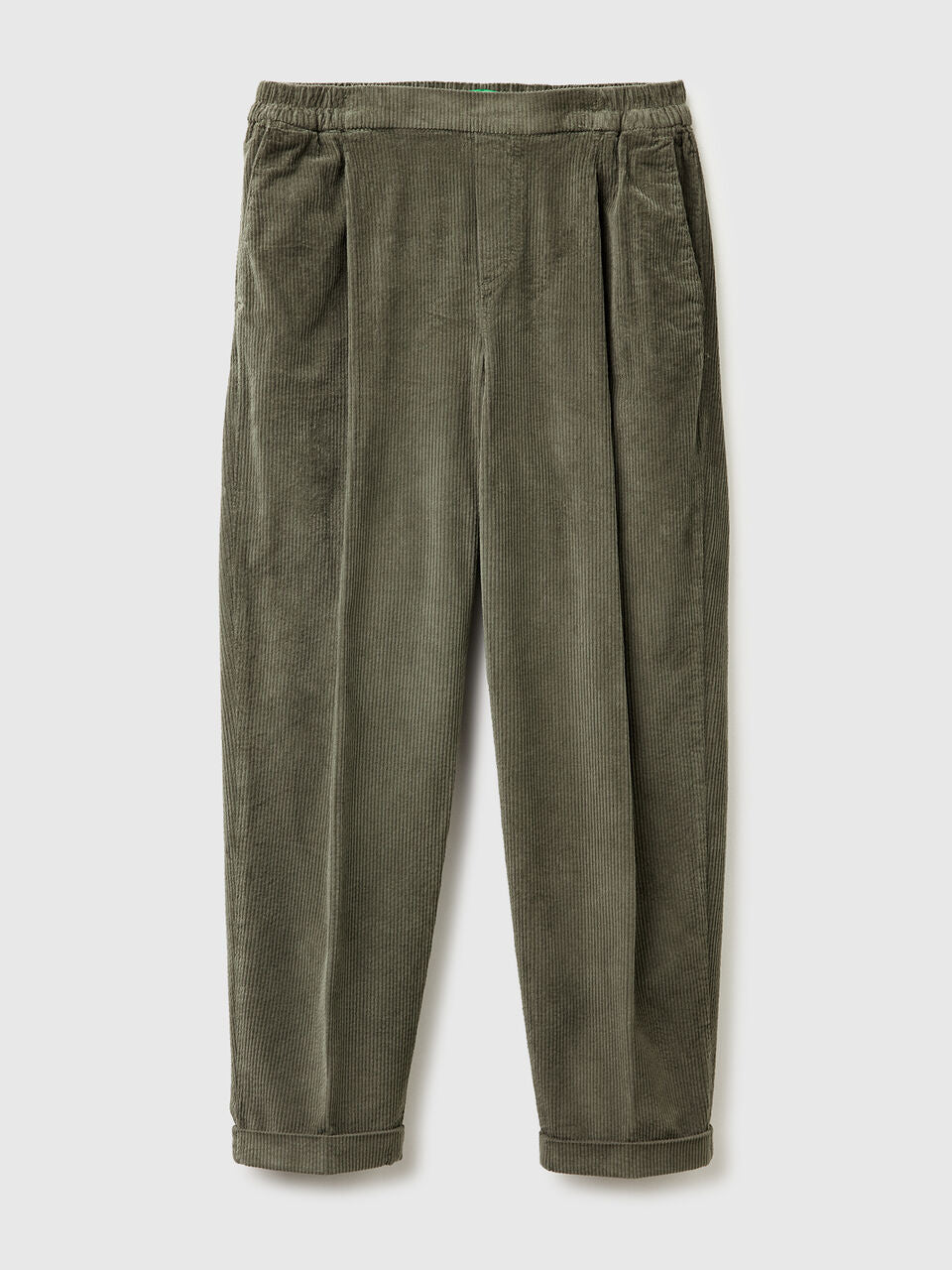 VELVET CHINO PANTS WITH ELASTIC WAIST